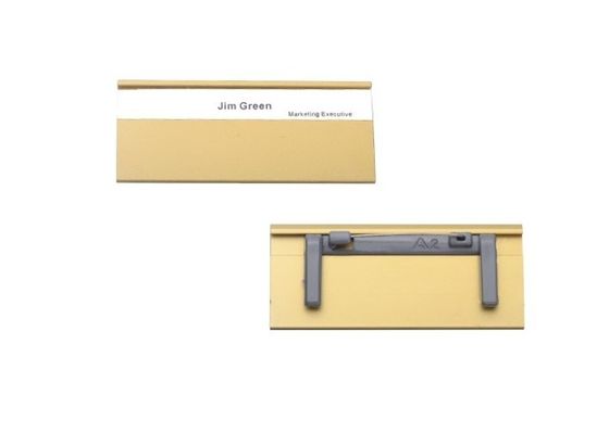 Aluminium- und Plastiknamensschild-Konferenz-Namensschild-Halter 31019 30X70mm