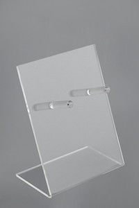 Support acrylique supérieur transparent de signe de Tableau, supports en plastique clairs de signe