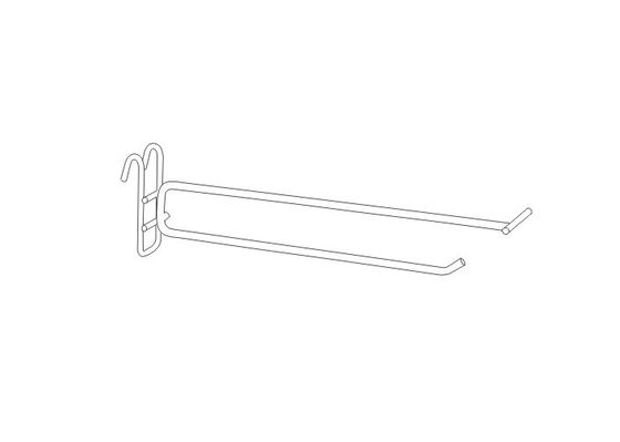 Logam Peg kawat gridwall scanning Retail Tampilan Hooks dengan chrome, seng, plat nikel 31131,31132,31133