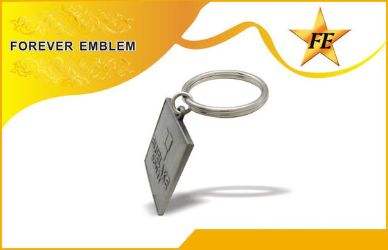 Email-Eisen-Zink-Legierungs-Quadrat förderndes Keychains für Jahrestags-Geschenke