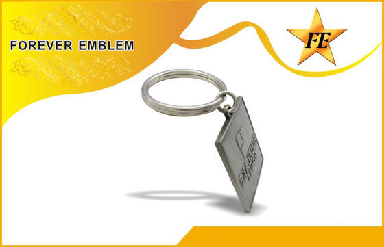 Email-Eisen-Zink-Legierungs-Quadrat förderndes Keychains für Jahrestags-Geschenke