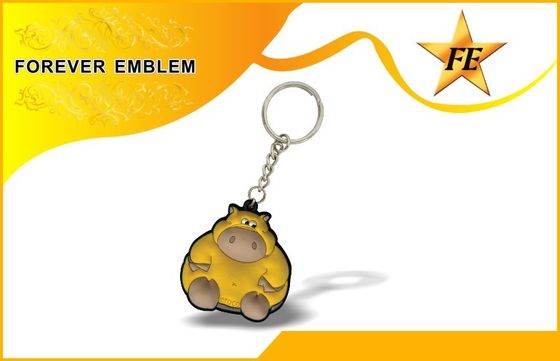 Nettes PVC-Soem 2D/3D personifizierte förderndes Keychains für Firmen