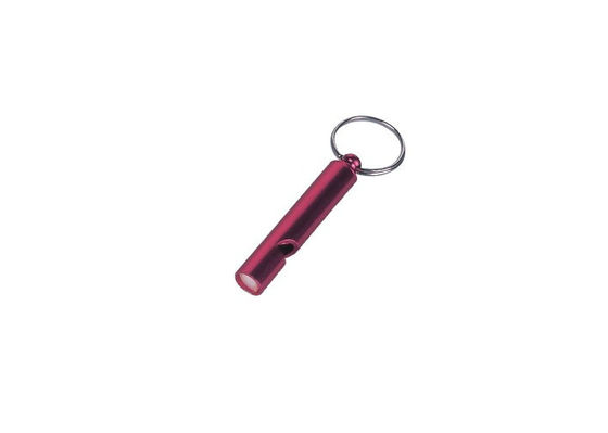 o fio de aço, o assobio de alumínio personalizou a porta-chaves da cor/Keychains relativo à promoção 30572
