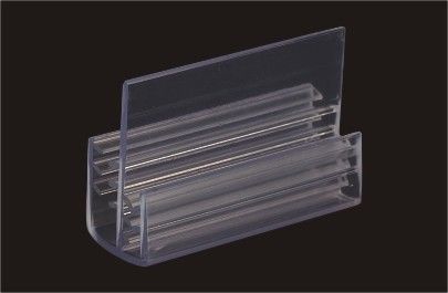Supporti di etichetta trasparenti dello scaffale del PVC per esposizione al minuto, facili installare