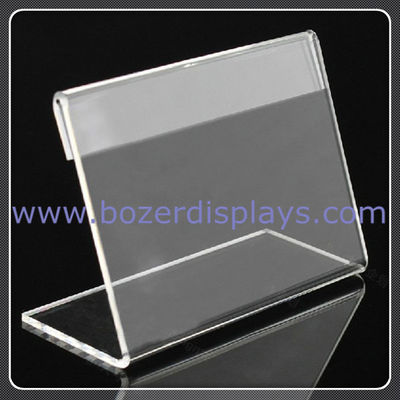 Aménagez le support incliné de signe, 8 1/2 » x 11", clair
