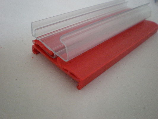 Transparent đùn nhựa định hình siêu thị / cửa hàng PVC dải dữ liệu