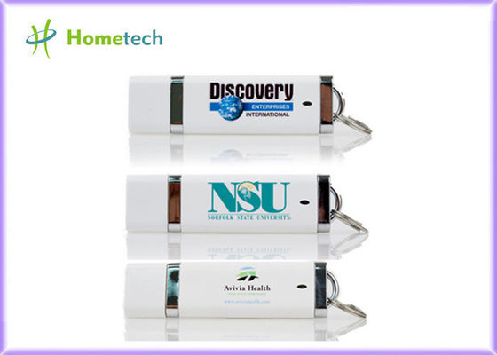 แฟลชไดรฟ์หน่วยความจำแฟลชพลาสติก USB 2.0 สีสันสดใสพร้อมการพิมพ์โลโก้เมมโมรี่สติ๊ก USB ราคาถูกกว่า 16GB / 32GB