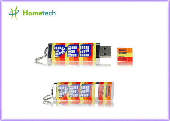 แฟลชไดรฟ์หน่วยความจำแฟลชพลาสติก USB 2.0 สีสันสดใสพร้อมการพิมพ์โลโก้เมมโมรี่สติ๊ก USB ราคาถูกกว่า 16GB / 32GB