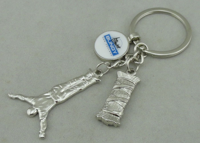 La chaîne principale promotionnelle de l'électrodéposition argentée BUNGY en alliage de zinc le moulage mécanique sous pression 1 3/4 pouce