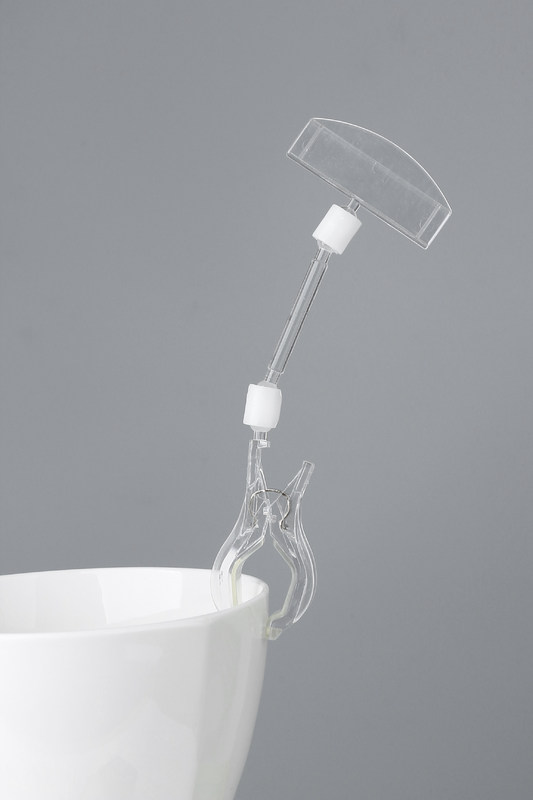 POP Clear Card Plastik Klip Masuk Pemegang In Store Toko Display Systems