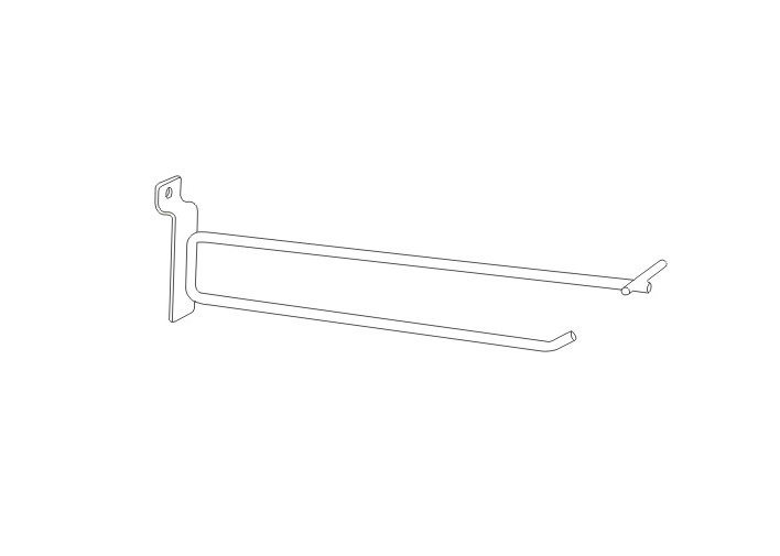 Ganchos da exposição do retalho da exploração do stalwall do fio de aço de metal branco para produtos de suspensão 31157 31158 31159