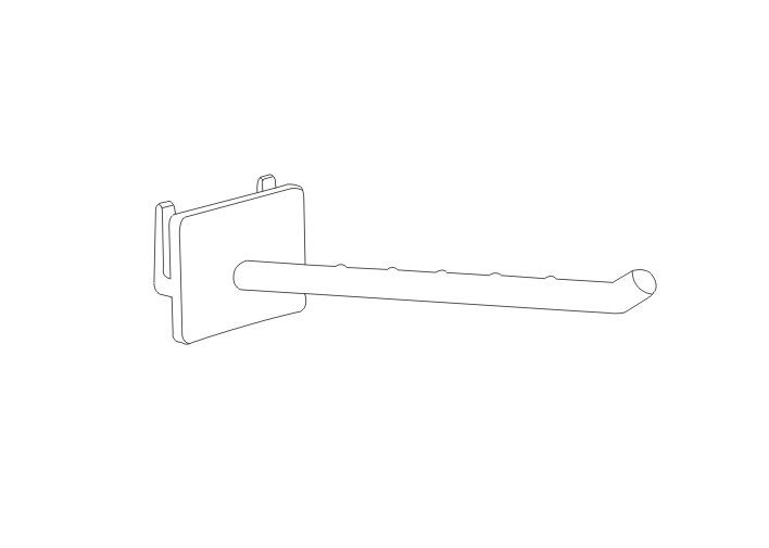 le supermarché, magasin, magasin accrochant l'affichage en plastique de vente au détail de cheville de pp accroche 31083,31084,31085,31086