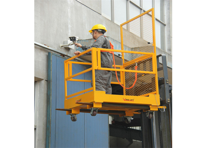 Thép Xe nâng Attachments Với 300kg tải Công suất / Forklift đàn làm việc