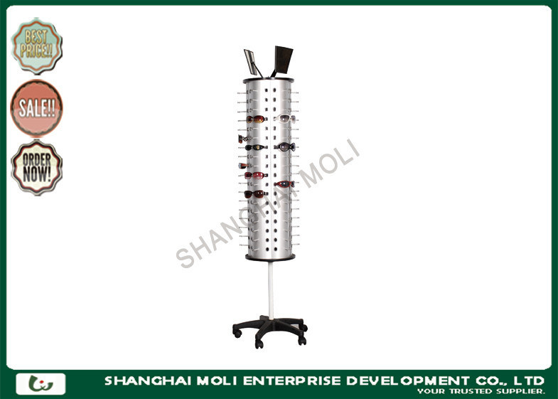 Trung tâm mua sắm siêu thị nhà người giữ kính bằng gỗ, kính mát hiển thị trường hợp sàn