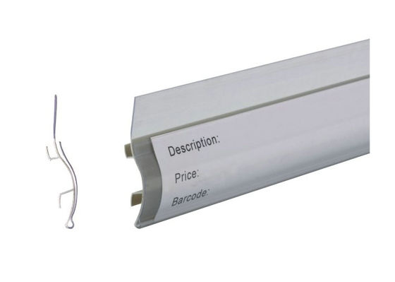 Two Channel Store And Supermarket Price displaying PVC Clear Plastic Label Holder 31233