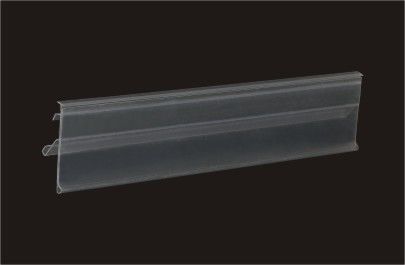 Customized Channel Strip Plastic Label Holders / Price Tag Channel Clear PVC 31207