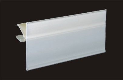 Klären Sie verdrängten Förderungs-Einzelhandels-Anzeigen-Plastikaufkleber-Halter/Datenspur 31213