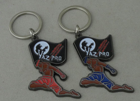 I portachiavi a anello promozionali della pressofusione, lo smalto molle e Keychains in lega di zinco
