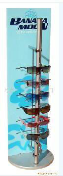 Aangepaste Decals acryl Pop Display glazen Rack teken houder met spinnen Base