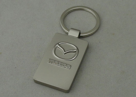 chapeamento de prata enevoado liga de zinco de 3D Keychain para portas-chaves do carro
